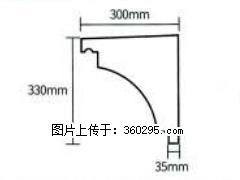 产品分解图型 - 檐口线，型号：SX311-YK-2，规格：300x330mm(2) - 衡阳三象EPS建材 hy.sx311.cc